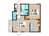 Ｍａｉｓｏｎ　ｄｅ　ＬＩＫＯ 1LDKの間取り