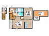 Ｍａｉｓｏｎ　ｄｅ　ＬＩＫＯ 1LDK+Sの間取り