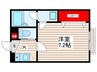 ヴァンテアンⅢ 1Kの間取り