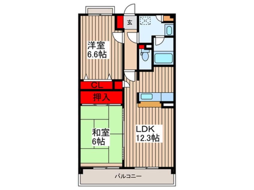間取図 キングホームズ1番館A号棟
