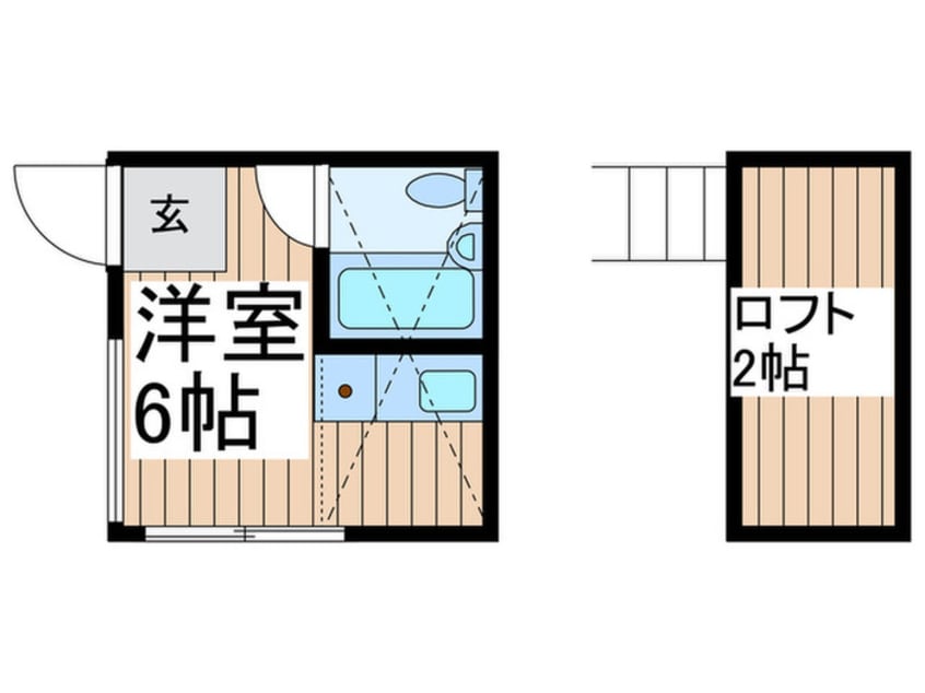 間取図 第六コーポ稲垣