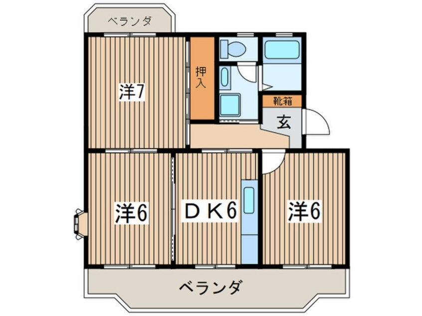 間取図 ＬＡＲＫ　ＨＩＬＬ