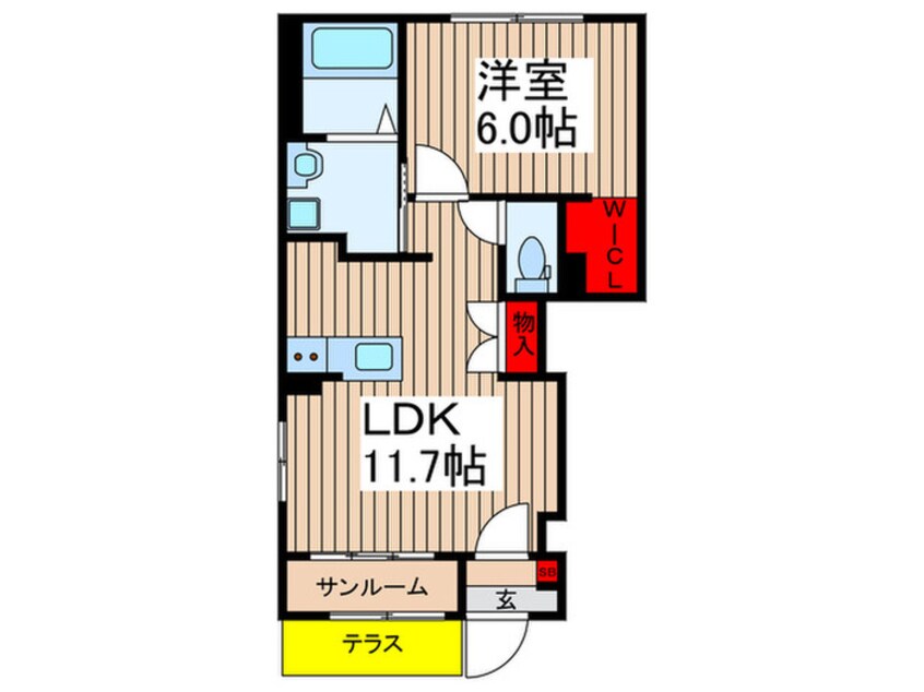 間取図 カーサ・コモダ