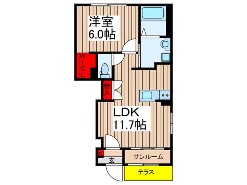 間取図 カーサ・コモダ