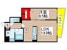 ラグゼナ平井サウス 1LDKの間取り
