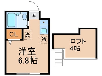 間取図 キャトルメゾン野方