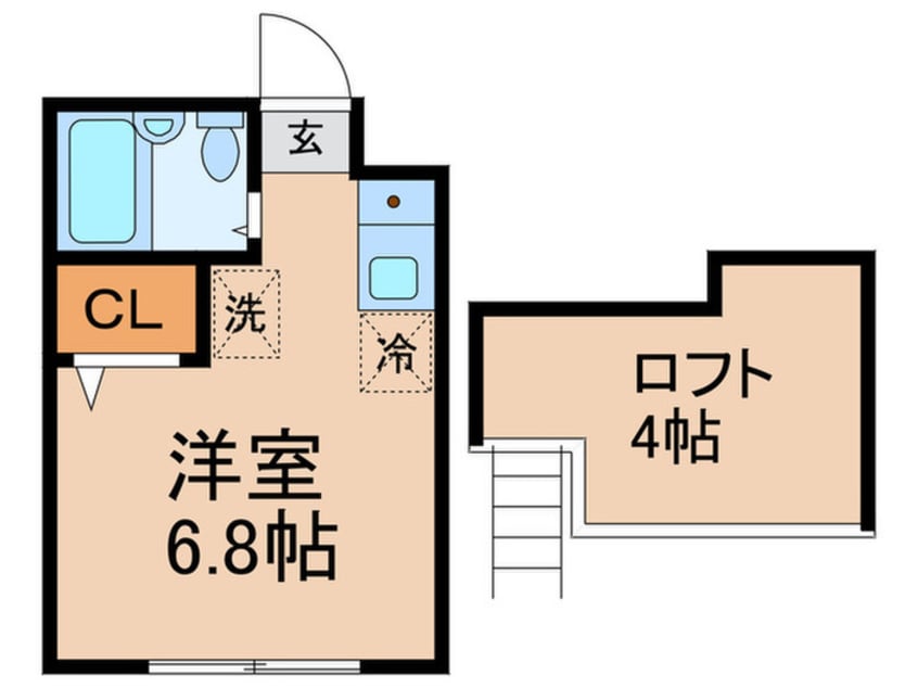間取図 キャトルメゾン野方