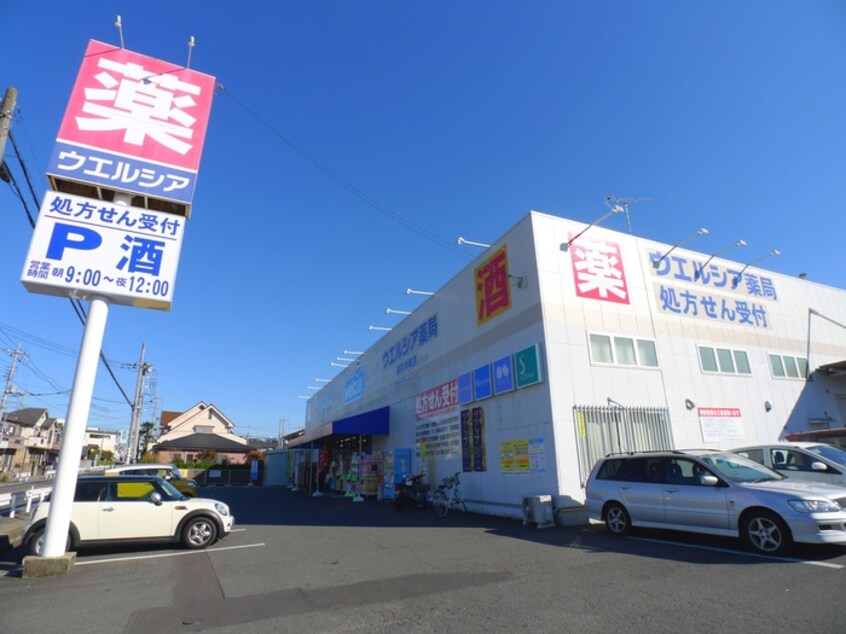 ウエルシア(ドラッグストア)まで450m 星野マンション