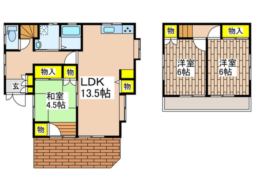 間取図 KハウスOKABE