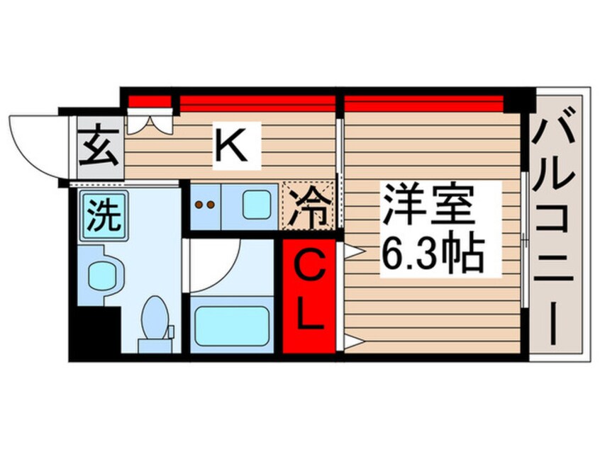 間取図 ラグゼナ北千住