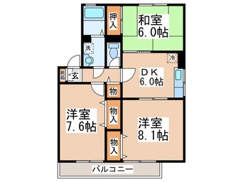 間取図 ルミエ－ルＦ