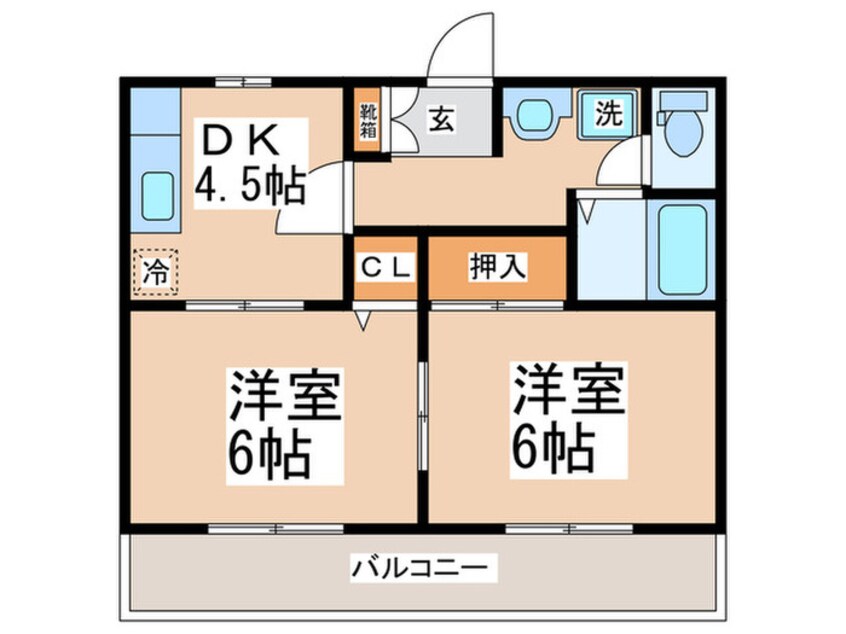 間取図 サンガーデン金井B