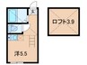 宮崎台プッチーニの杜 1Rの間取り