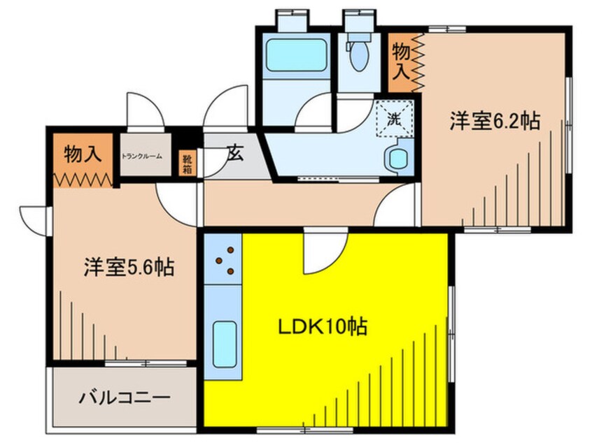 間取図 サンヒルズ戸越