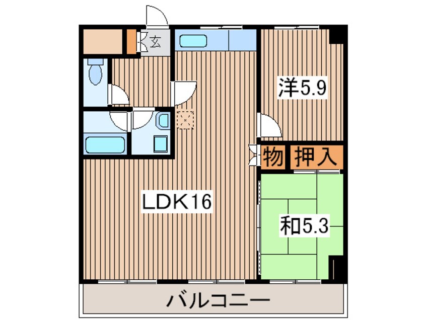 間取図 パークハイツ