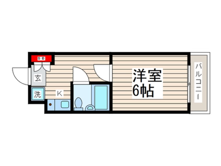 間取図 メゾンエクレ－レ江古田