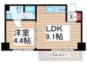 ティックハウス 1LDKの間取り