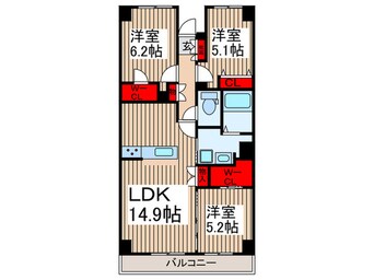 間取図 ＣＲＯＴＨ　Ｏｍｉｙａ