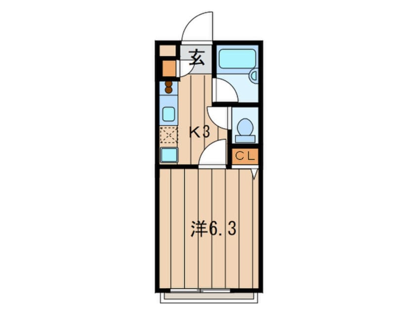 間取図 クレスト日吉Ａ