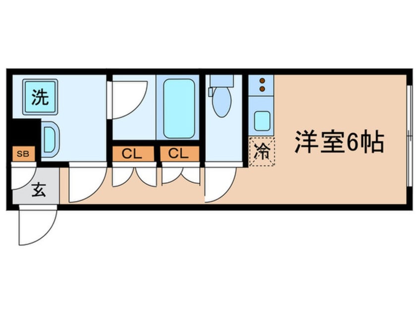 間取図 crostone大山（402）