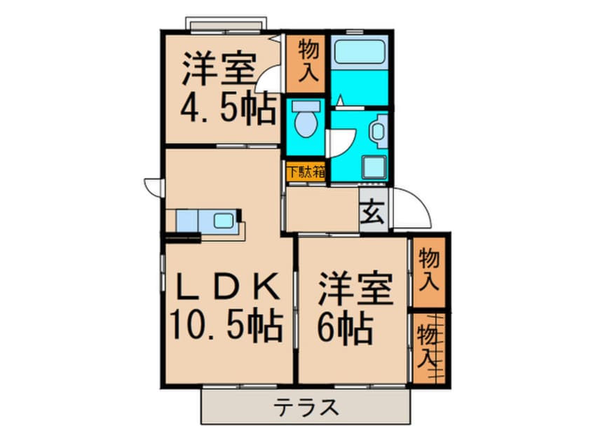 間取図 フィールドコートＣ