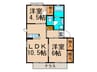 フィールドコートＣ 2LDKの間取り