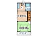 岡本ハイツ 2Kの間取り