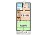 岡本ハイツ 2Kの間取り
