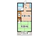 岡本ハイツ 2Kの間取り