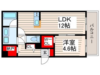間取図 仮）RIVERA KASAI