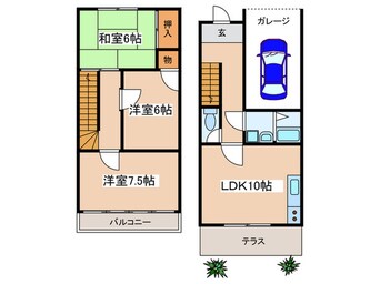 間取図 鴨宮ファミリオ１－１