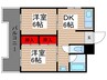 吉沢ビル 2DKの間取り