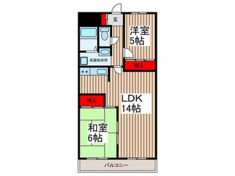 間取図 サンハイツ芝