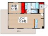 Hills East高砂 1LDKの間取り