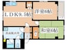 シルク　レジデンス 2LDKの間取り