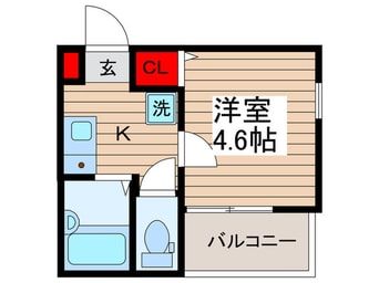 間取図 メルディア柴又Ｂ