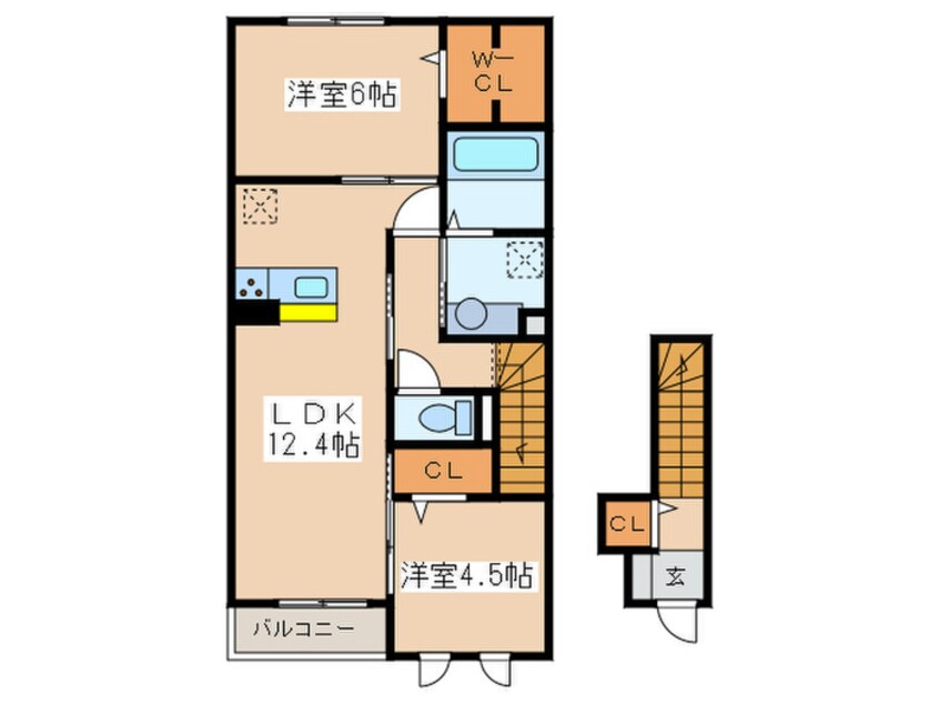 間取図 サニーメゾン大野台