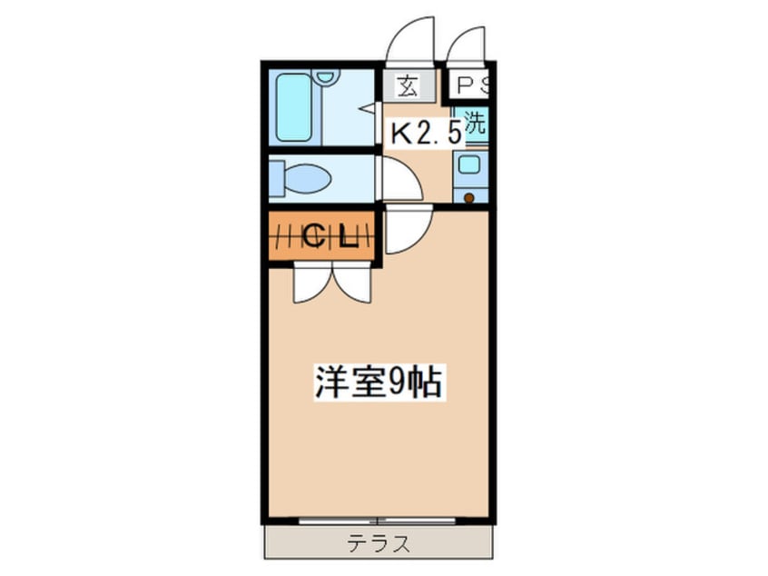 間取図 アム－ル矢部