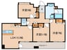 ｸﾞﾗﾝﾀﾜｰ府中ﾗ･ｱｳﾞｪﾆｭ- 3LDKの間取り