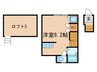 Bonheur府中 1Rの間取り