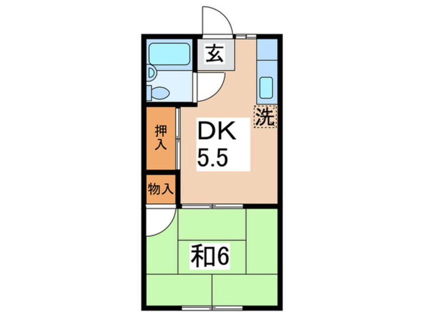 間取図 コ－ポ井戸