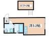 クローバー東長崎 1Rの間取り