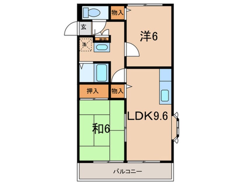 間取図 ファミール溝口