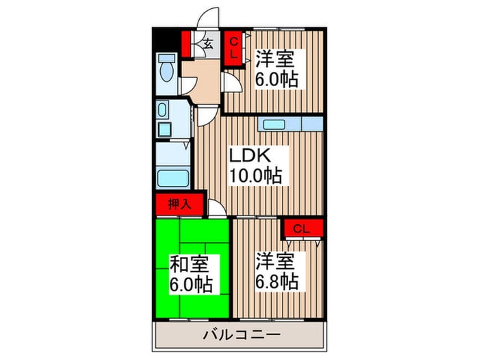 間取り図 アイリーMUSASHIURAWA