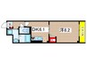 CONFORT NISHIHIRO 1DKの間取り
