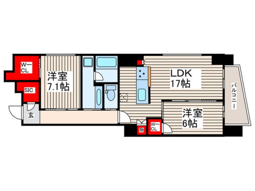 間取図 Ｌｅ　ＵｎＤｅｕｘ南青山