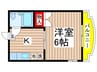 ユーディ２ 1Kの間取り
