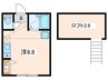 仮）緑区橋本１丁目新築計画 1Rの間取り