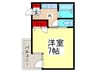ＫＯＥＮＺＩ ＨＯＵＳＥ 1Kの間取り