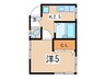 ひかり荘 1Kの間取り